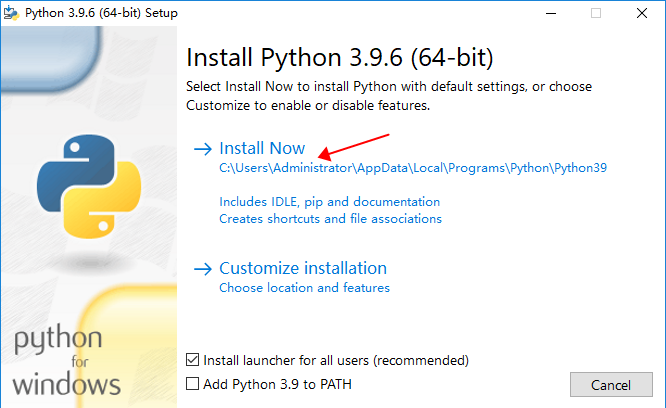 Python 3.9.6 编程软件 官方免费版安装图文教程