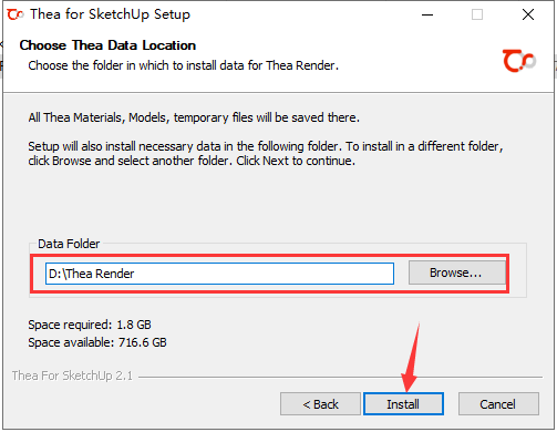 Thea for SketchUp v2.1【支持SU2015-2019】官方免费破解版安装图文教程