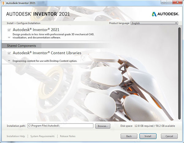 Autodesk Inventor2021【3D绘图模拟软件】汉化完整破解版安装图文教程