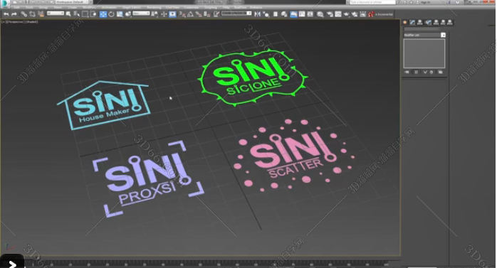 3DMax克隆阵列代理插件包：SiNi Scatter/SiClone v1.11.2