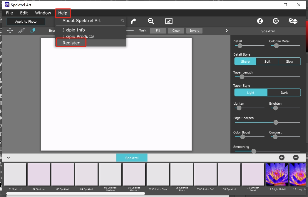 JixiPix图片光线艺术形式滤镜Spektrel Art V1.0.4 x86/x64安装图文教程