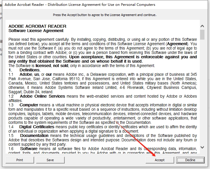 Adobe Acrobat Reader DC 2025.001.20432最新免费版安装图文教程