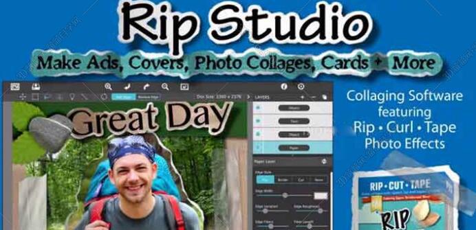 Photoshop图片拼贴特效处理工具:JixiPix Rip Studio Pro v1.0.3 Photoshop图片拼贴特效处理工具:JixiPix Rip Studio Pro v1.0.3