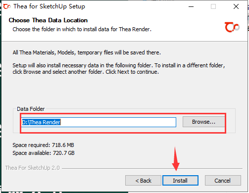 Thea for SketchUp v2.0【支持SU2015-2018】西娅女神渲染器破解版安装图文教程