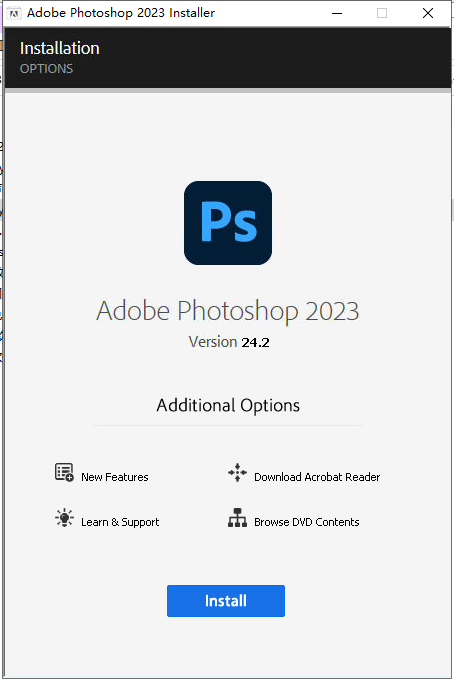 Adobe Photoshop 2023 v24.2.0【集成破解附安装教程】中文破解版安装图文教程