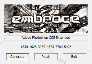 Adobe Photoshop CS5破解补丁【PS CS5注册机】序列号生成器
