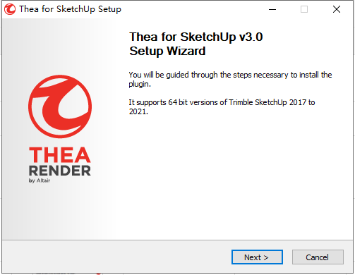 Thea for SketchUp v3.0.1【支持SU2018-2021】免费破解版安装图文教程