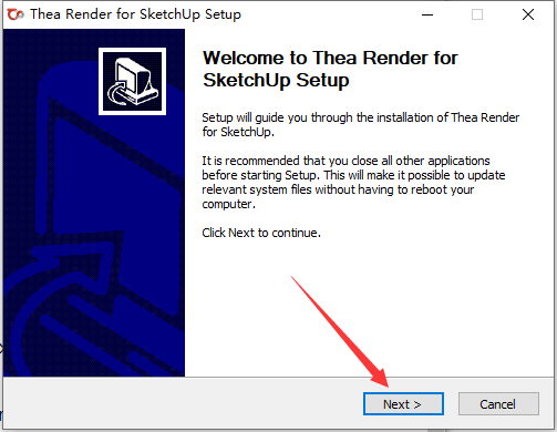 SketchUp草图大师Thea Render渲染器： v1.5.07.480.1447安装图文教程