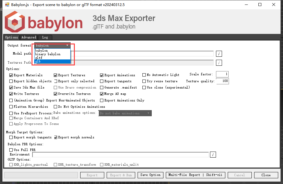 Babylon-3Dmax导出GLB、gltf格式的插件 免费版安装图文教程