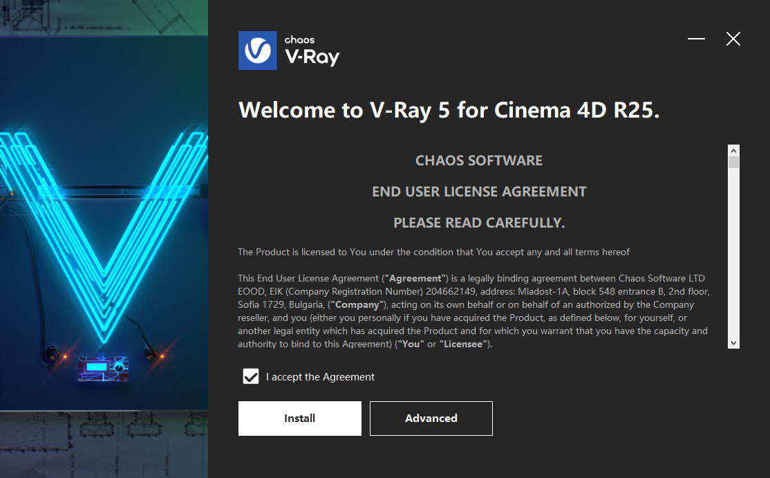 【VRay 5.20.06渲染器下载】 VRay 5.20.06 for C4D R20-R26 免费英文版安装图文教程