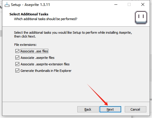 Aseprite 1.3.11（像素风格动画制作软件下载）汉化版安装图文教程