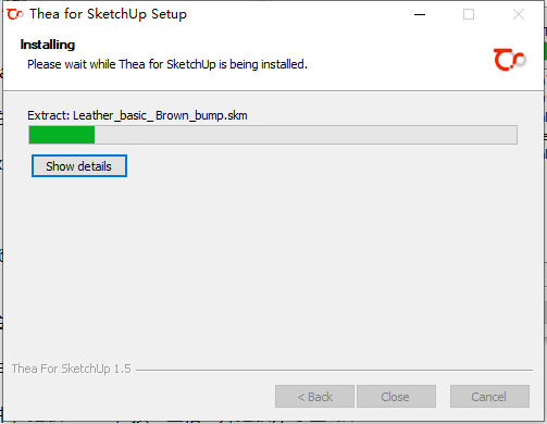 SketchUp草图大师Thea Render渲染器： v1.5.07.480.1447安装图文教程