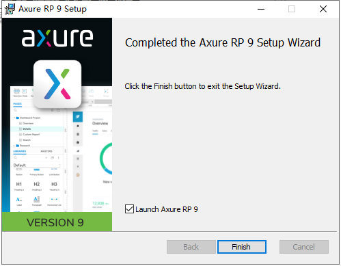 Axure RP 9.0.0.3704软件下载【附破解补丁+安装教程】简体中文授权版安装图文教程