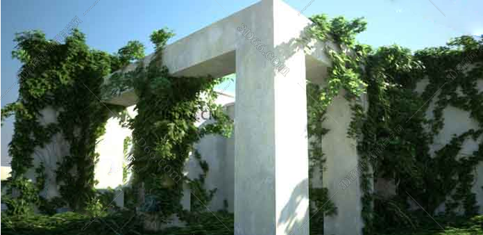 3DMax藤蔓生长插件Guruware Ivy v0.975 For 3dsmax 2010-2016