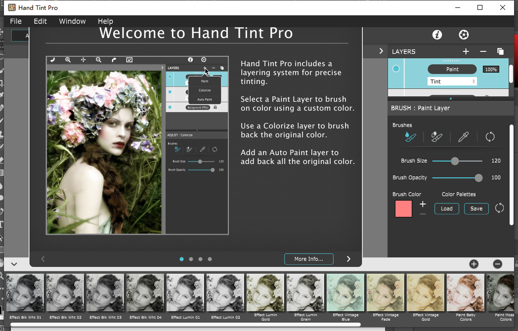 JixiPix公司Photoshop手绘摄影插件Hand Tint Pro V1.04 (Win)