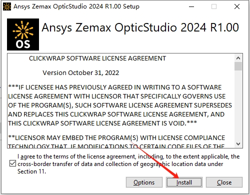 ANSYS Zemax OpticStudio 2024 R1.00 最新汉化破解版安装图文教程