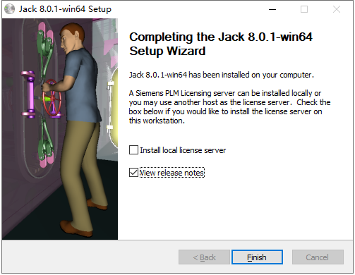 Siemens Tecnomatix Jack 8.01【附安装教程】英文绿色破解版安装图文教程
