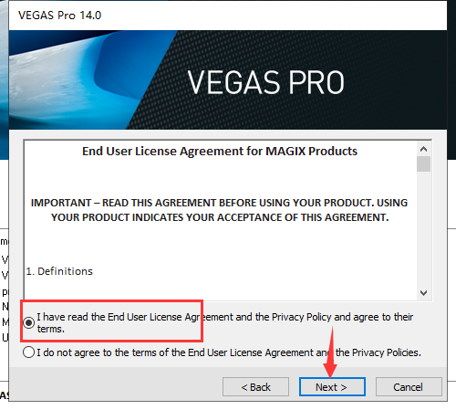 Vegas14.0英文版【Vegas pro14官方版】试用版安装图文教程