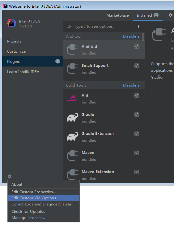 IntelliJ IDEA 2021.1.3旗舰版【Java编程工具】中文破解版安装图文教程