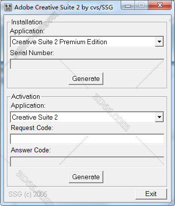 Adobe Illustrator CS2破解补丁【AI CS2注册机】序列号生成器