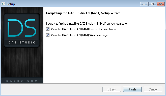 DAZ Studio Pro 4.9破解版【DAZ Studio 4.9】英文破解版安装图文教程