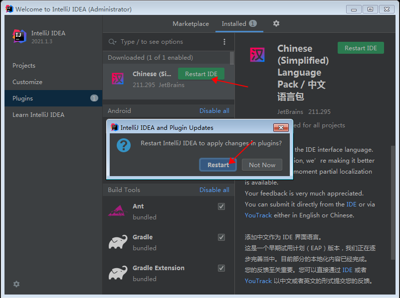 IntelliJ IDEA 2021.1.3旗舰版【Java编程工具】绿色破解版安装图文教程