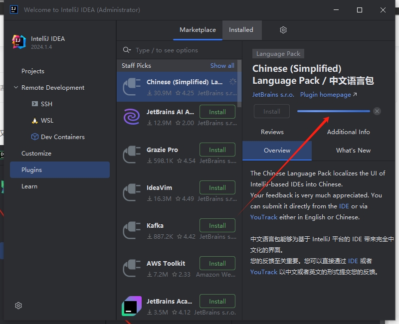 IntelliJ IDEA 2024.1.4（永久激活）最新破解版安装图文教程