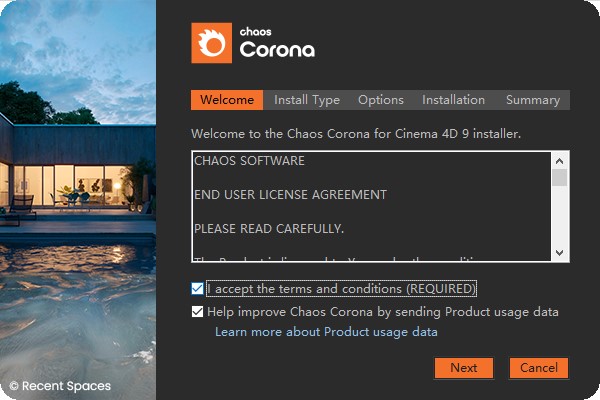 【C4D CR渲染器】Corona Renderer 9 for Cinema 4D R17-2023 英文破解版下载安装图文教程