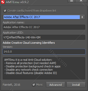 Adobe After Effects CC2017破解补丁【AE CC2017注册机】序列号生成器