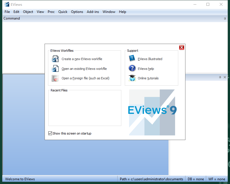 Eviews 9.0破解版（经济计量分析和数据建模软件）免费下载