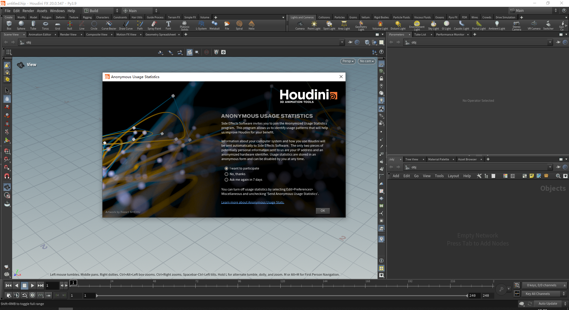 SideFX Houdini FX v20【附安装教程】免费破解版安装图文教程