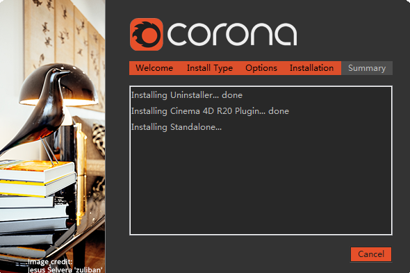 Corona Renderer 3.2 【CR渲染器3.2】 for Cinema 4D R14 – R20 破解版安装图文教程