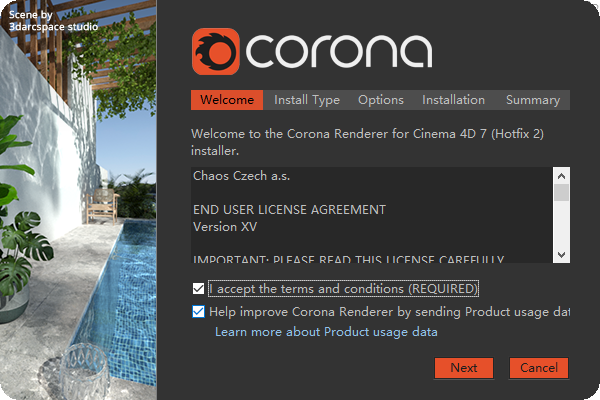 【CR7】Corona 7 hotfix2 for C4D R14-R25 汉化破解版安装图文教程