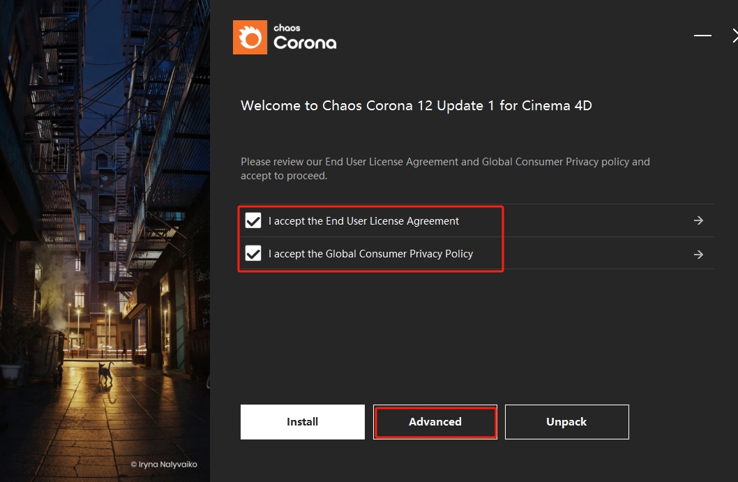 Corona Renderer 12 Update 1 for Cinema 4D R17-2025中文免费激活版安装图文教程