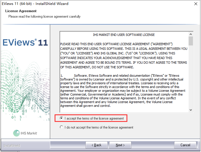 eviews 11【Econometrics Views 11】英文破解版安装图文教程