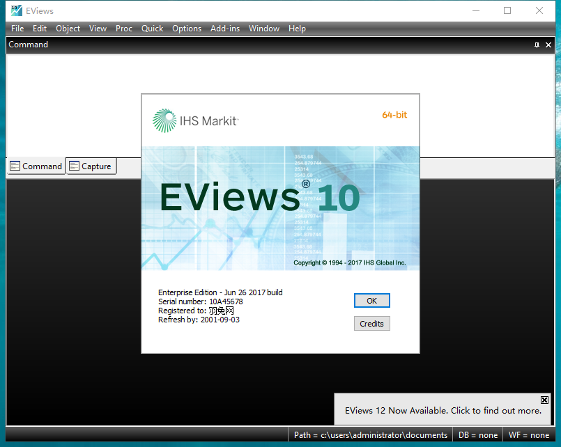 EViews 10【专业计量经济学软件】免费破解版安装图文教程