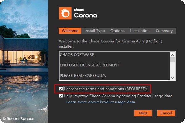 【C4D CR9.1渲染器】C4D实时交互渲染器 Corona Renderer 9 Hotfix 1 for Cinema 4D R17-2023 英文破解版安装图文教程