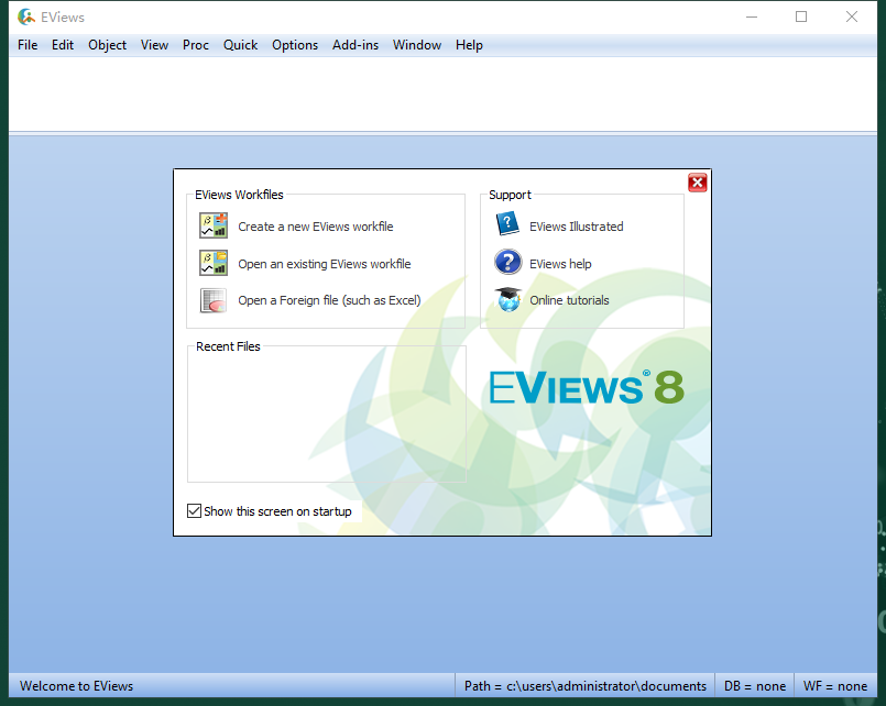 Eviews 8.0(附序列号+密钥)免费破解版 Eviews 8.0(附序列号+密钥)免费破解版