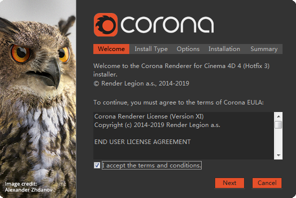 Corona Renderer 3.2 【CR渲染器3.2】 for Cinema 4D R14 – R20 破解版安装图文教程