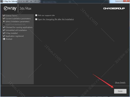 vray3.6 for 3dmax2016 完整破解版安装图文教程