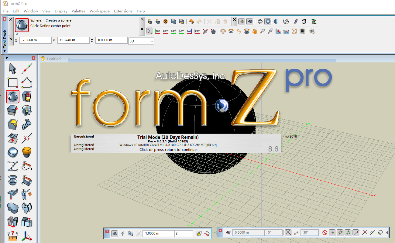 Form-Z Pro v8.6.3.1【附安装教程+破解补丁】免费破解版安装图文教程