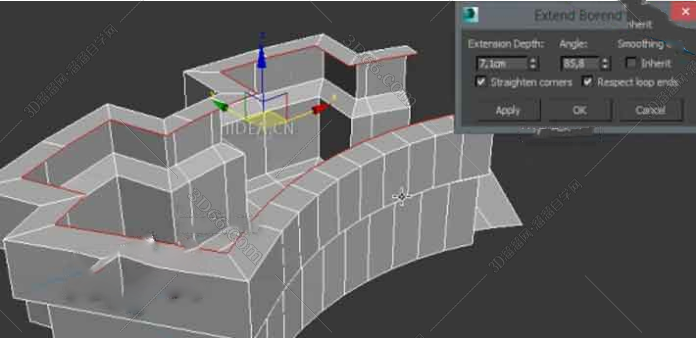 3DsMax2010-2016多边形挤出建模插件Extends Borderrs V1.0
