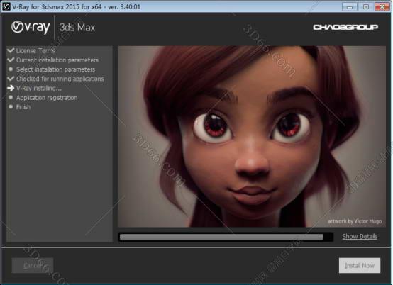 VRay3.4【VR3.4渲染器】vray3.4 for 3dmax2015中/英文双语切换（64位）官方破解版安装图文教程