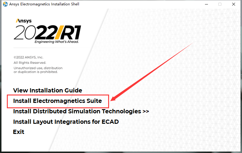 ANSYS Electronics Suite 2022 R1官方免费版安装图文教程