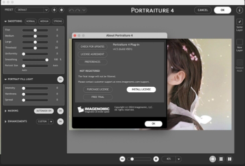 ps智能磨皮滤镜插件：Imagenomic Portraiture 4.5 (4501)免费版