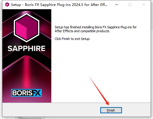 AE蓝宝石插件：BorisFX Sapphire 2024.5免费正式版安装图文教程
