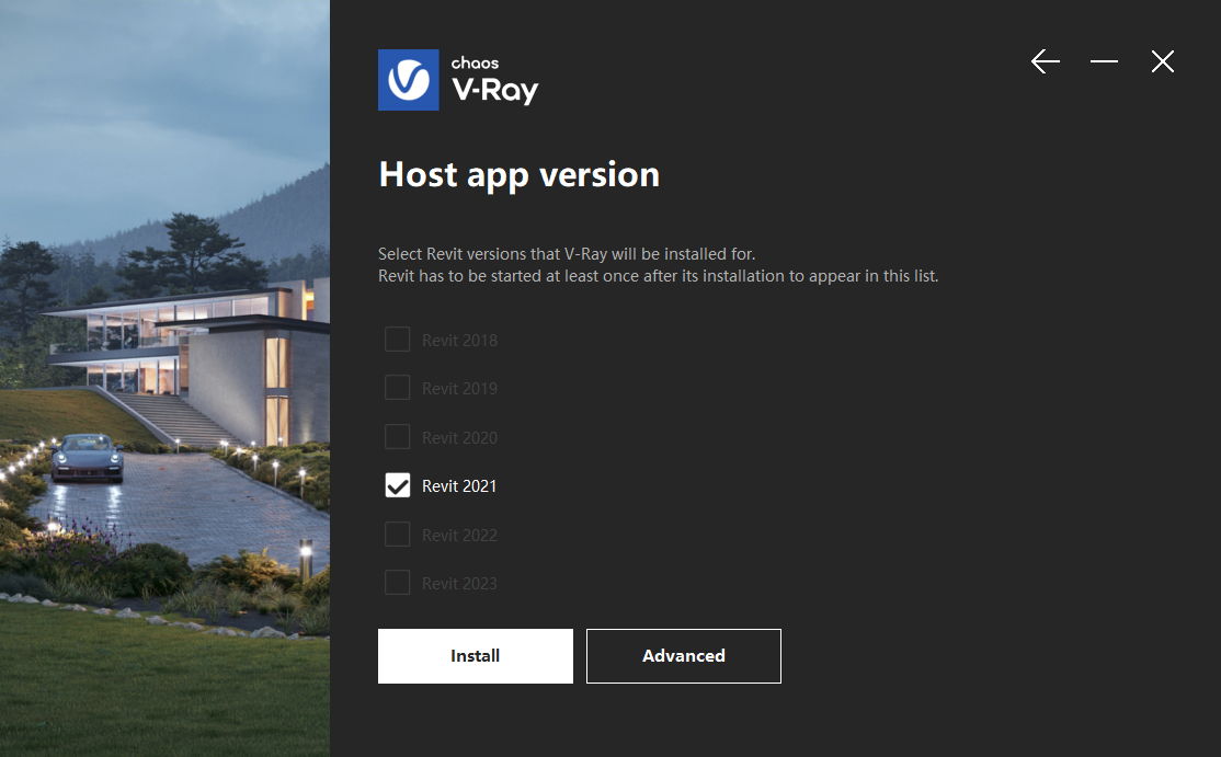 【VR渲染器下载】VRay5.2 for revit2018-2023英文破解版安装图文教程