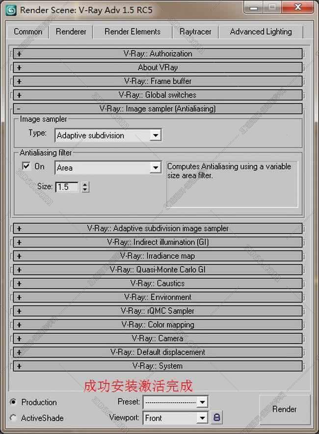 vray1.5【adv 1.5 rc5 for 3dmax9.0】渲染器（32位）英文版安装图文教程
