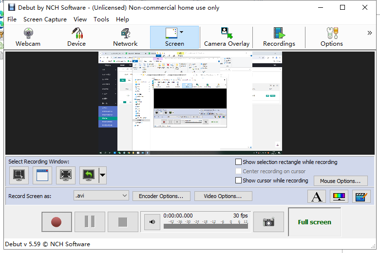 Debut Video Capture Software (屏幕录制软件) V5.99免费版安装图文教程