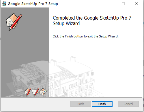 草图大师Google SketchUp pro7.0 简体中文破解版安装图文教程